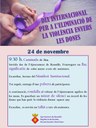 DIA INTERNACIONAL PER A L'ELIMINACIÓ DE LA VIOLÈNCIA ENVERS LES DONES