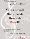 Matrícula oberta per l'Escola Municipal de Música de Rosselló 