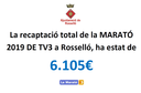 RECAPTACIÓ MARATÓ 2019